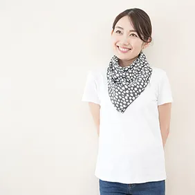 エアリコmamascarfsダルメシアン(ブラック)