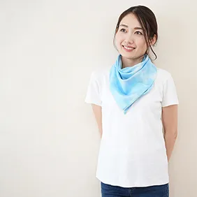 エアリコmamascarfs水彩(ブルー)